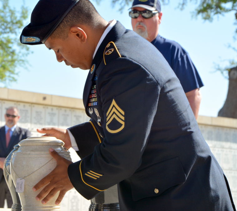 Forgotten soldier burial